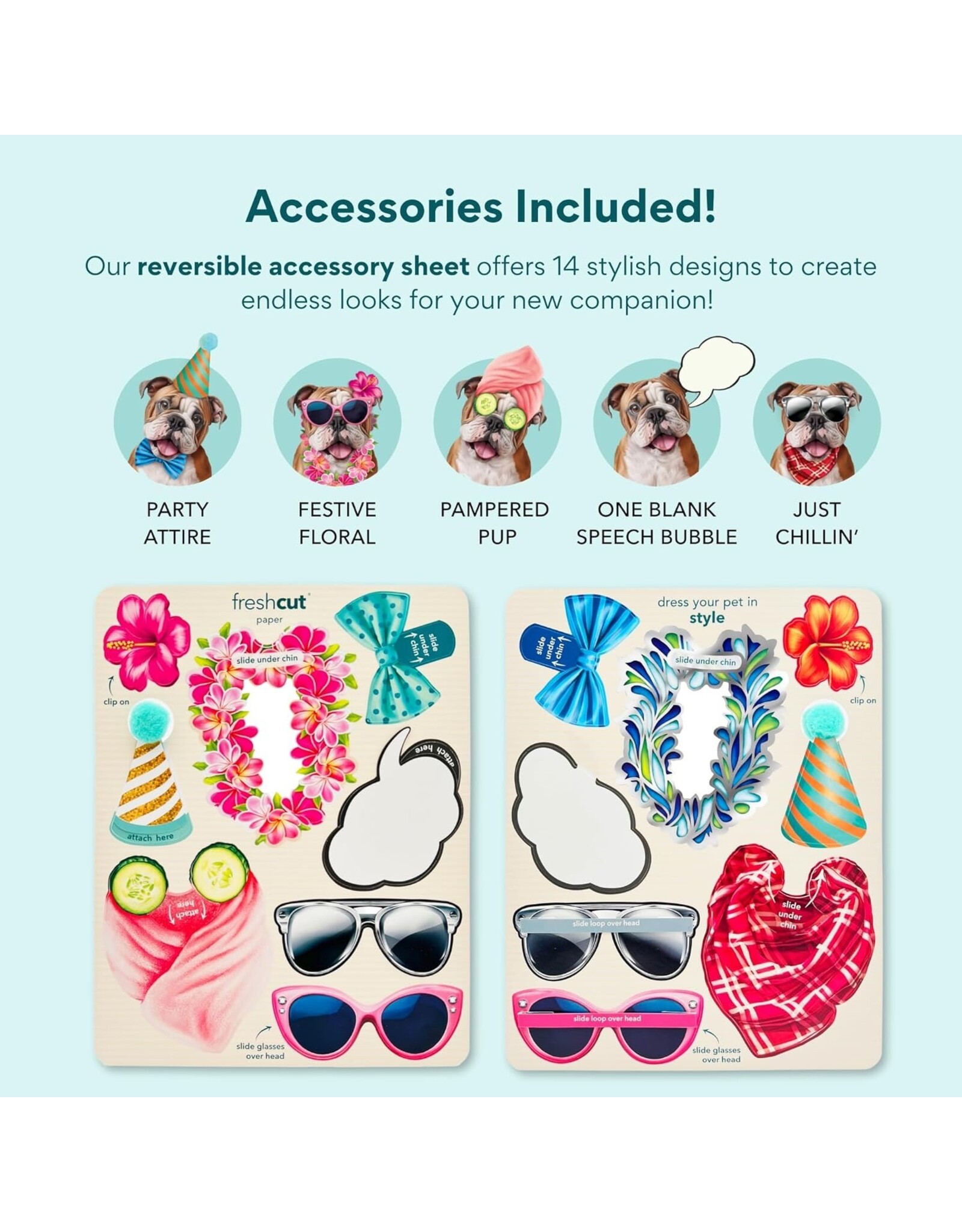 FreshCut Paper Pop Up Pet Cards | English Bulldog Pop-Up Card