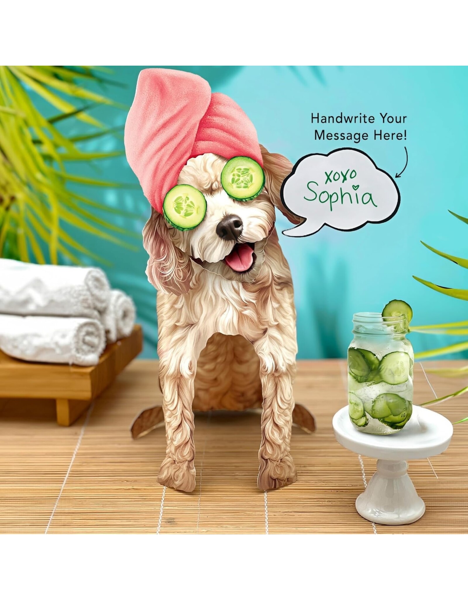 FreshCut Paper Pop Up Pet Cards | Poodle Pop-Up Card