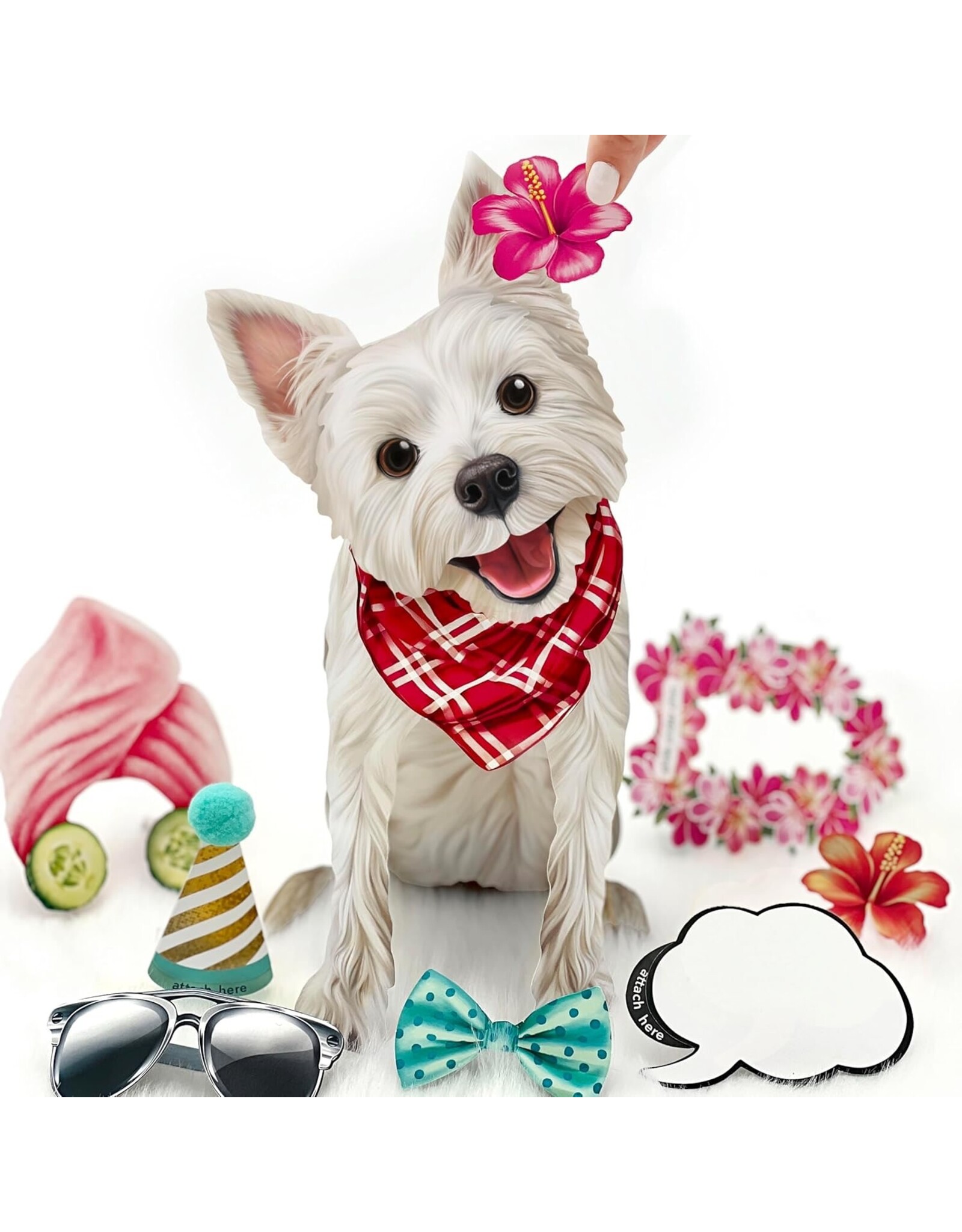 FreshCut Paper Pop Up Pet Cards | Westie Retriever Pop-Up Card