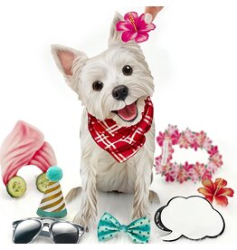 FreshCut Paper Pop Up Pet Cards | Westie Retriever Pop-Up Card