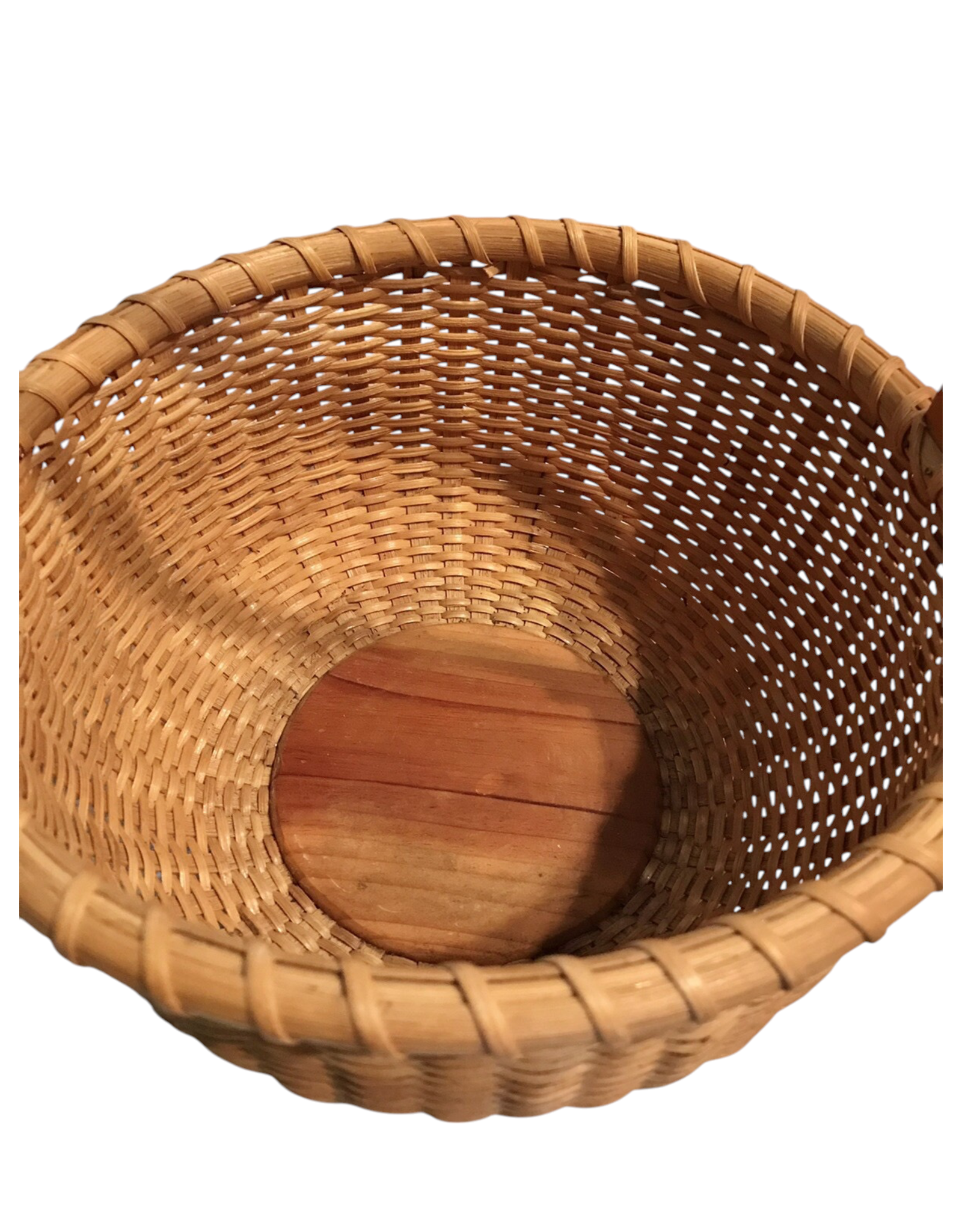 DIGS-N-GIFTS Wooden Nantucket 8x4 Basket With Swing Handle