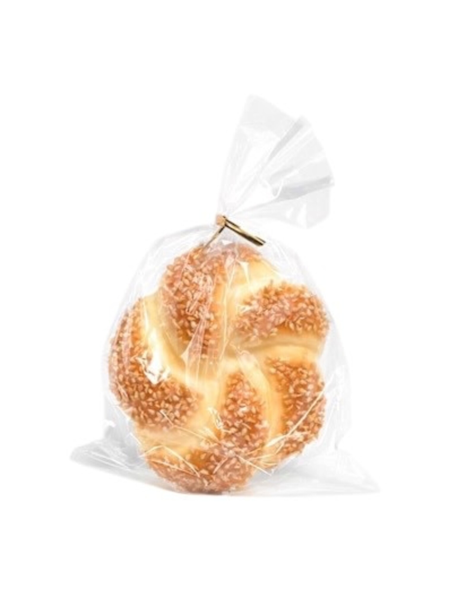 K&K Interiors Artificial Fake Display Food Round Sesame Seed Roll