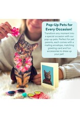 FreshCut Paper Pop Up Pet Cards | Brown Tabby Cat Pop-Up Card