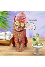FreshCut Paper Pop Up Pet Cards | Orange Tabby Cat Pop-Up Card
