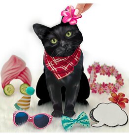 FreshCut Paper Pop Up Pet Cards | Black Cat Pop-Up Card