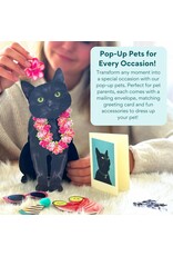 FreshCut Paper Pop Up Pet Cards | Black Cat Pop-Up Card