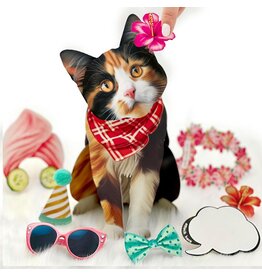 FreshCut Paper Pop Up Pet Cards | Calico Cat Pop-Up Card