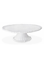 Beatriz Ball VIDA Alegria Pedestal Cake Plate To Dip Set White Melamine