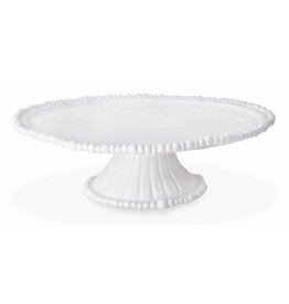Beatriz Ball VIDA Alegria Pedestal Cake Plate To Dip Set White Melamine