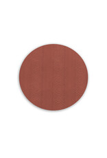 Beatriz Ball Croc Reversible Round Placemats Set of 4 Salmon Taupe