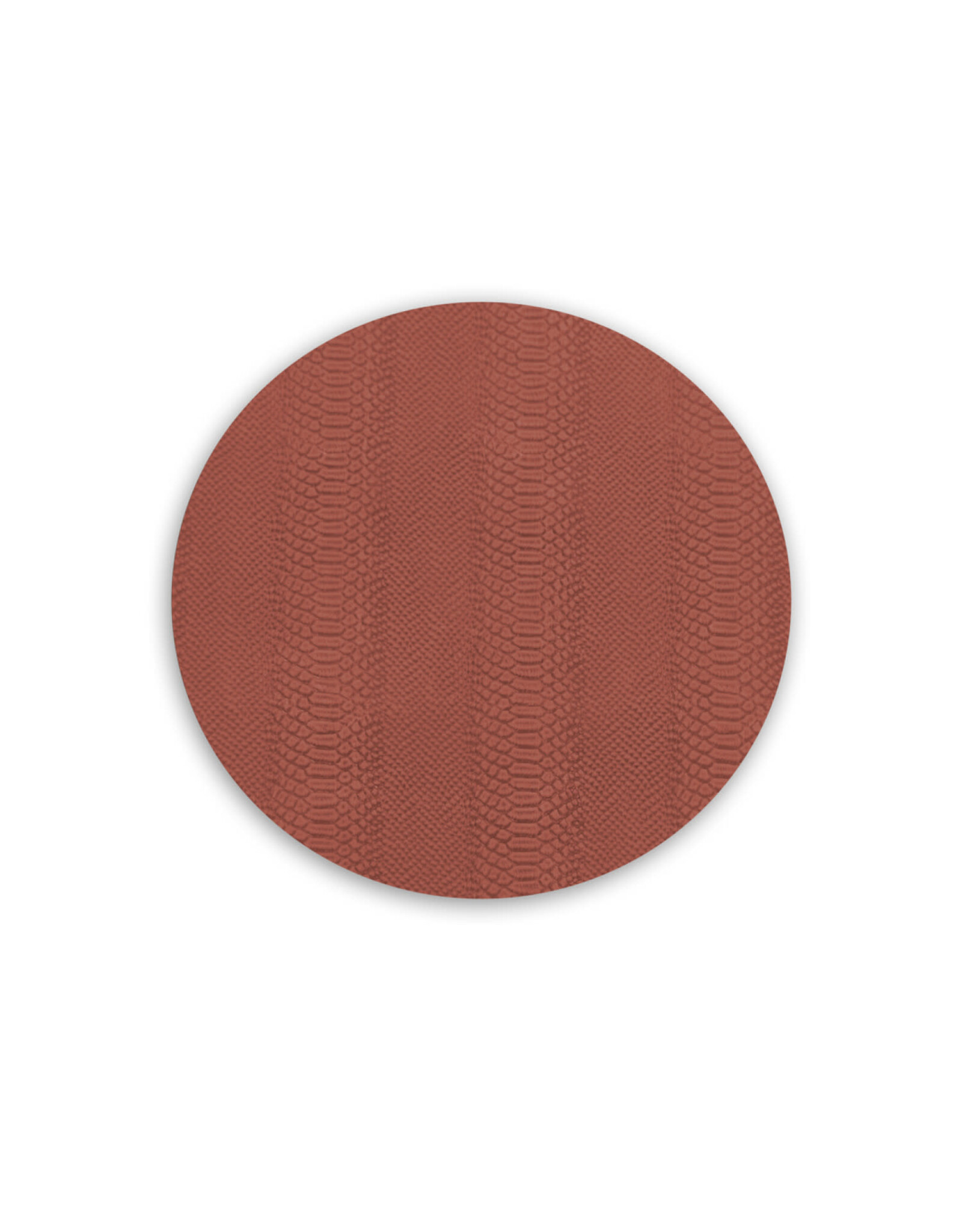 Beatriz Ball Croc Reversible Round Placemats Set of 4 Salmon Taupe