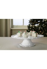 Beatriz Ball VIDA Alegria Pedestal Cake Plate To Dip Set White Melamine