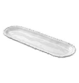 Beatriz Ball VIDA Alegria Baguette Platter White Medium 17.5 x 5.5