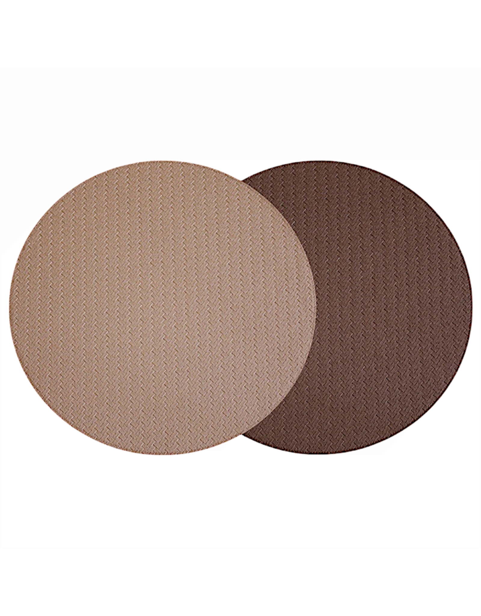 Beatriz Ball Metallic Snakeskin Reversible Round Placemats Set of 4 Gold N Bronze