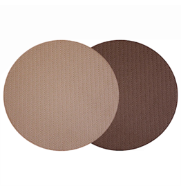 Beatriz Ball Metallic Snakeskin Reversible Round Placemats Set of 4 Gold N Bronze
