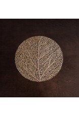 Beatriz Ball Metallic Gold Round Placemats Set of 4 | Coral Placemats 15 Inch