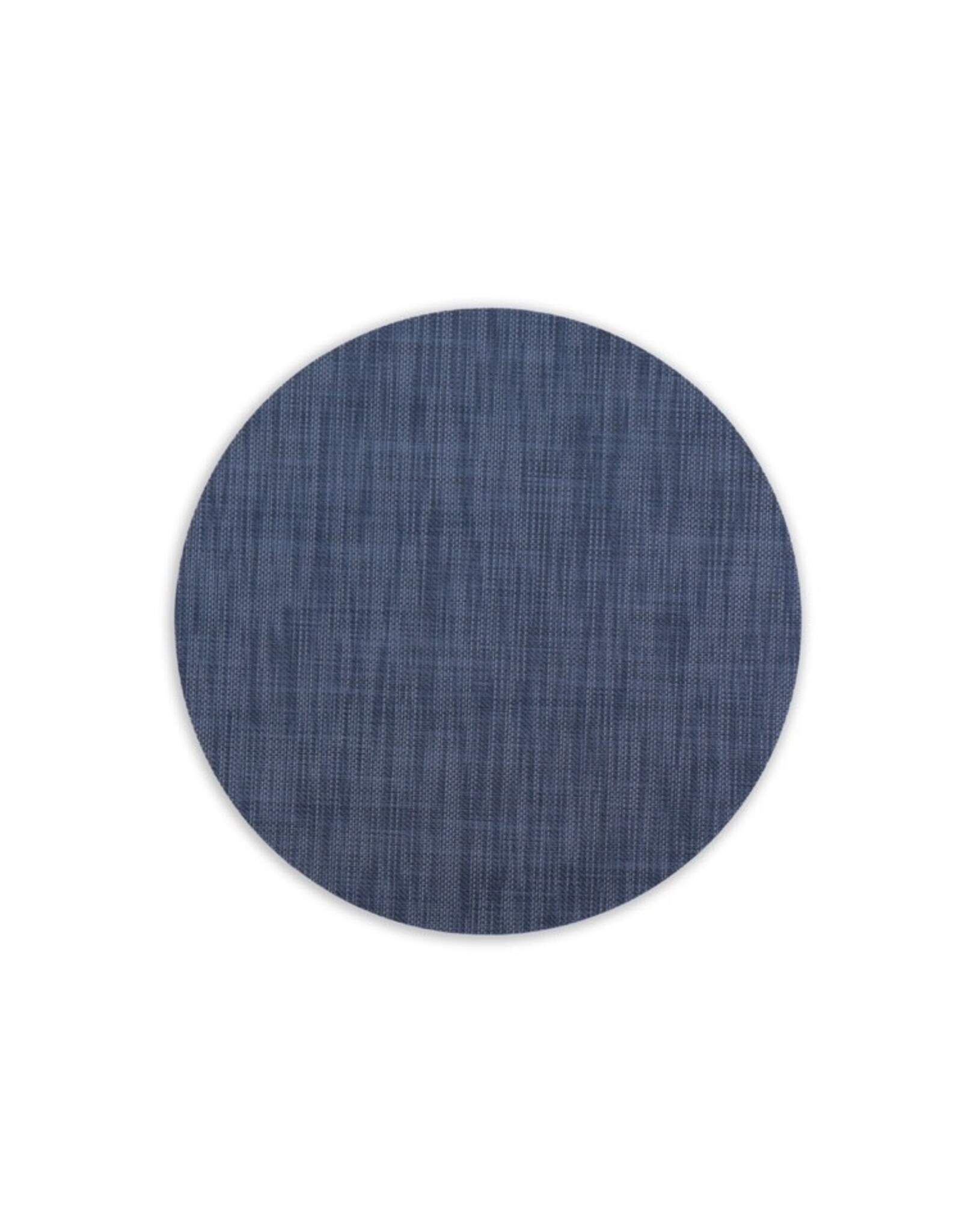 Beatriz Ball Round Woven Placemats Set of 4 | Navy 16 Inch