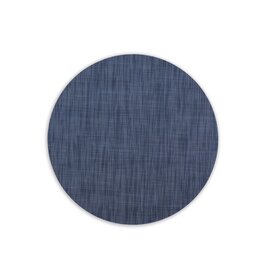 Beatriz Ball Round Woven Placemats Set of 4 | Navy 16 Inch