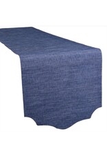 Beatriz Ball Woven Table Runner 108 x 18 Inch | Navy