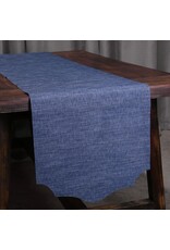 Beatriz Ball Woven Table Runner 108 x 18 Inch | Navy
