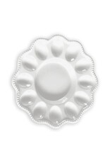 Beatriz Ball VIDA Alegria Deviled Egg Platter | White Melamine