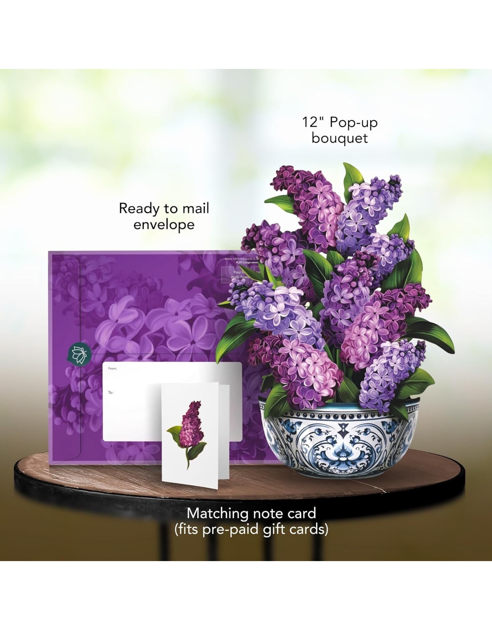 FreshCut Paper Pop Up Cards | Garden Lilacs Pop-Up Card