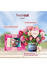 FreshCut Paper Pop Up Flowers Mother's Day Cards Grande Peony Paradise