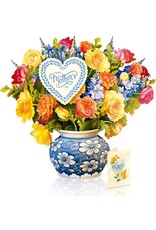 FreshCut Paper Pop Up Flowers Mother's Day Cards Grande Sorbet Roses