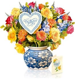 FreshCut Paper Pop Up Flowers Mother's Day Cards Grande Sorbet Roses