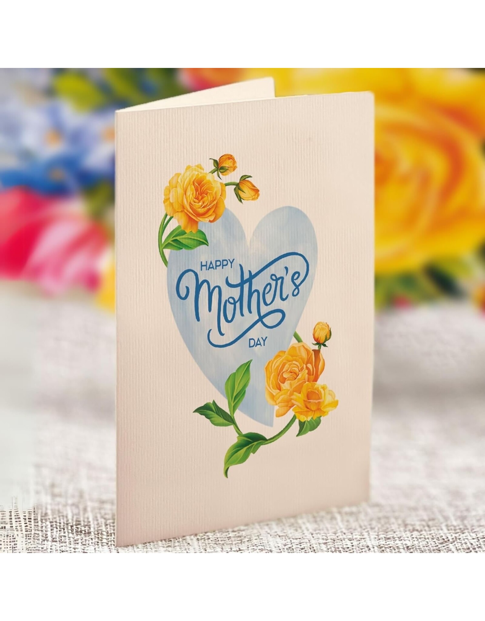 FreshCut Paper Pop Up Flowers Mother's Day Cards Grande Sorbet Roses