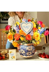 FreshCut Paper Pop Up Flowers Mother's Day Cards Grande Sorbet Roses