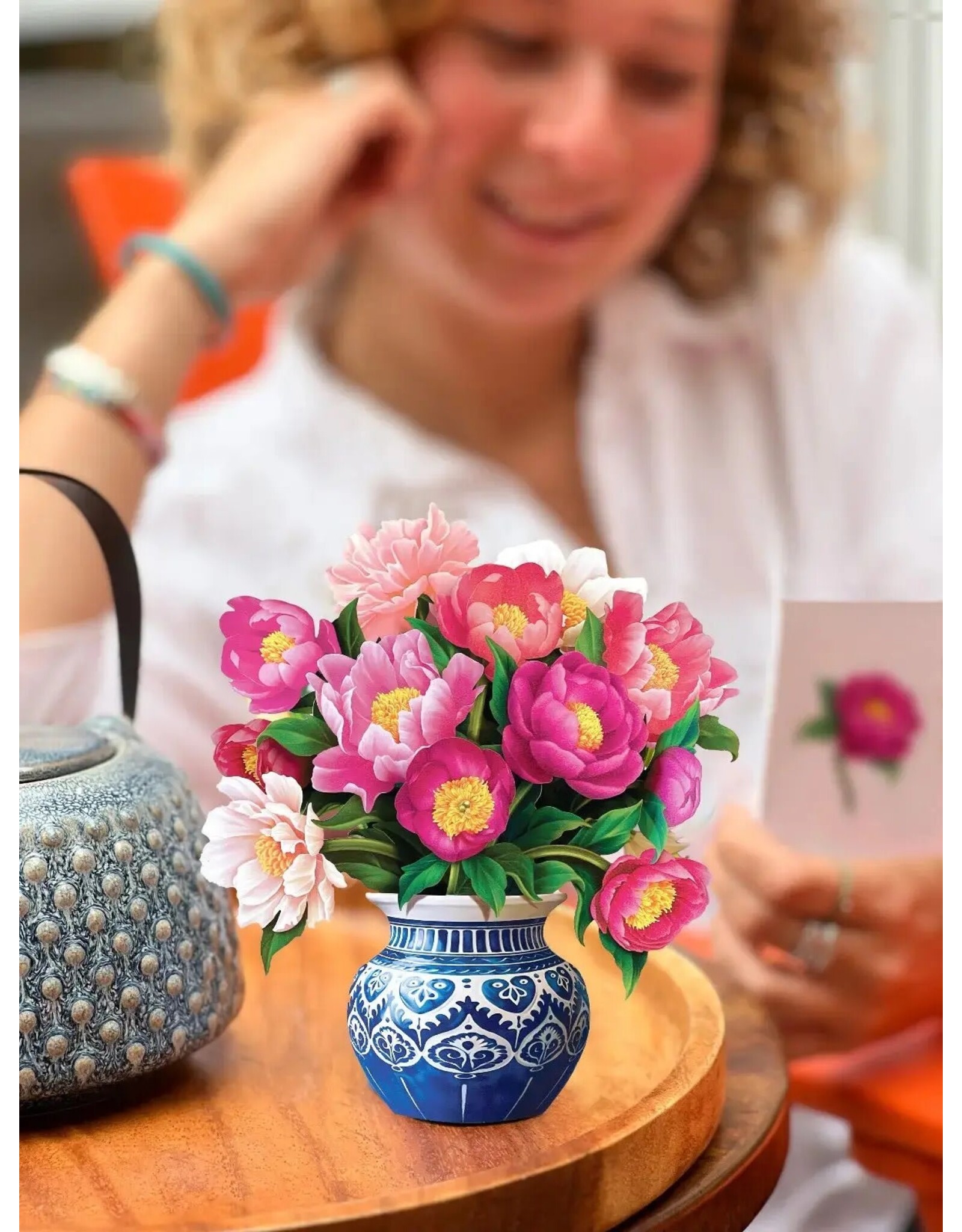 FreshCut Paper Pop Up Flowers Mother's Day Cards Mini Peony Paradise
