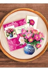 FreshCut Paper Pop Up Flowers Mother's Day Cards Mini Peony Paradise