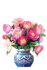FreshCut Paper Pop Up Flowers Mother's Day Cards Mini Peony Paradise