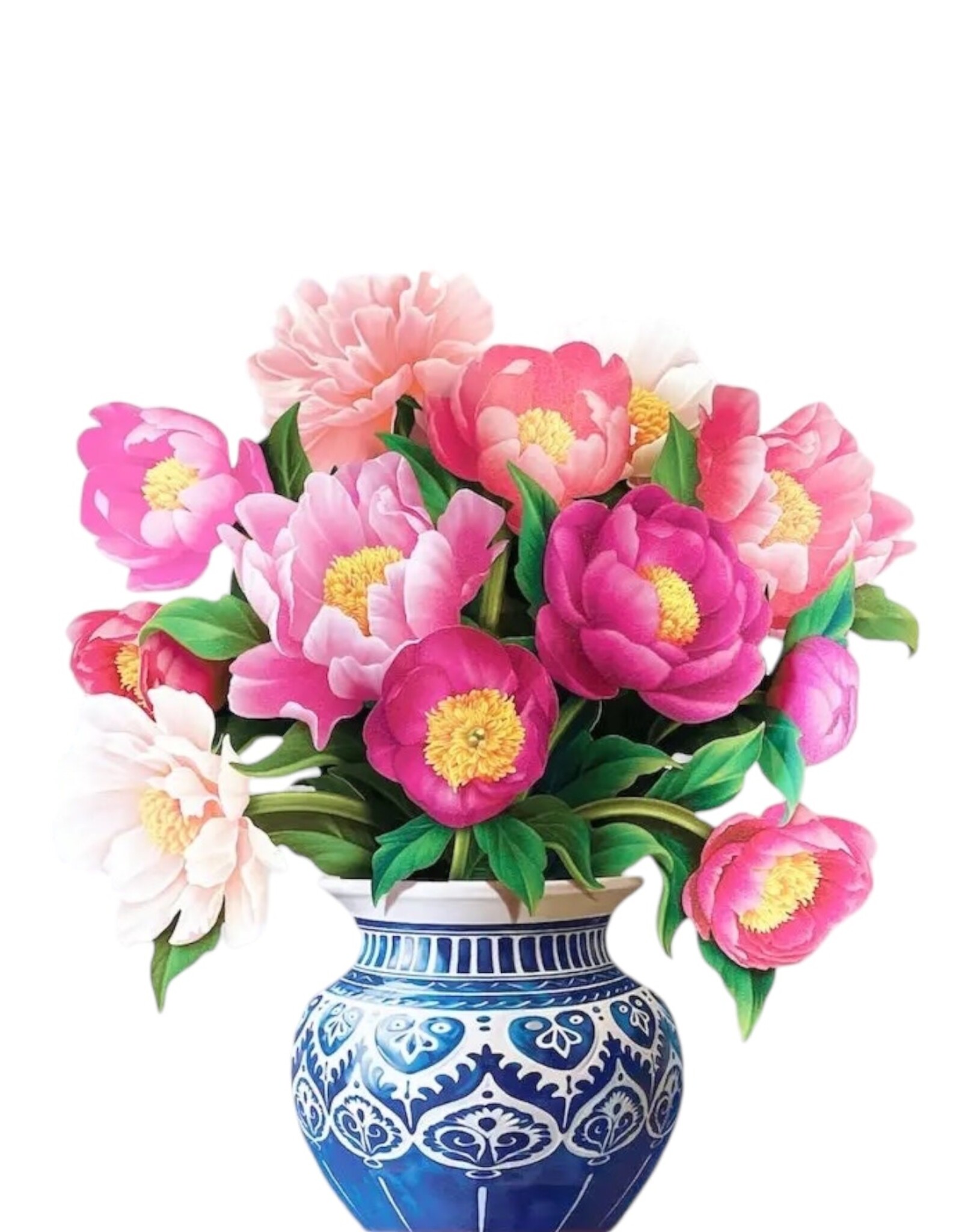 FreshCut Paper Pop Up Flowers Mother's Day Cards Mini Peony Paradise