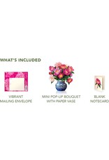 FreshCut Paper Pop Up Flowers Mother's Day Cards Mini Peony Paradise