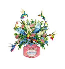 FreshCut Paper Pop Up Cards | Hummingbird Oasis Pop-Up Card