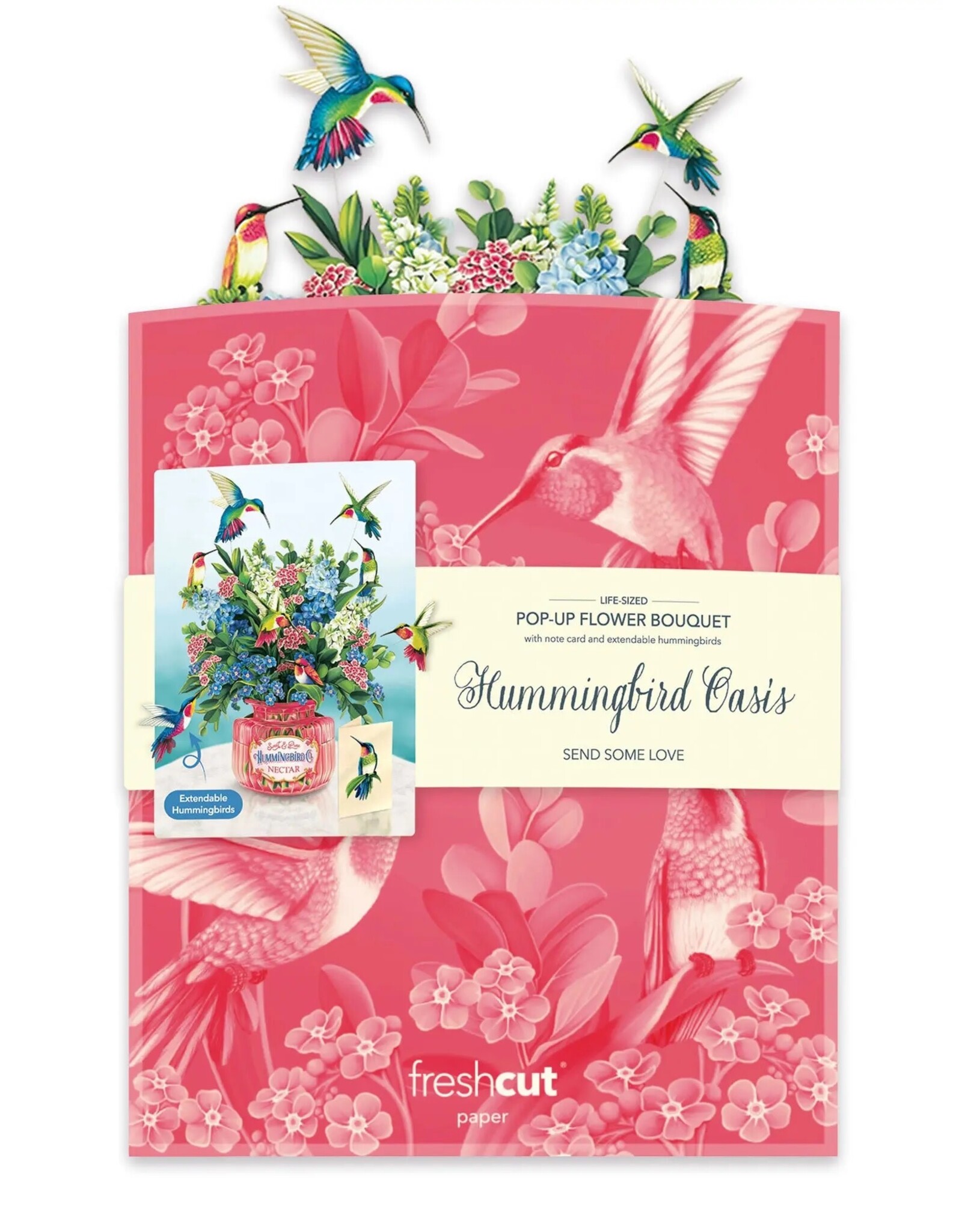 FreshCut Paper Pop Up Cards | Hummingbird Oasis Pop-Up Card