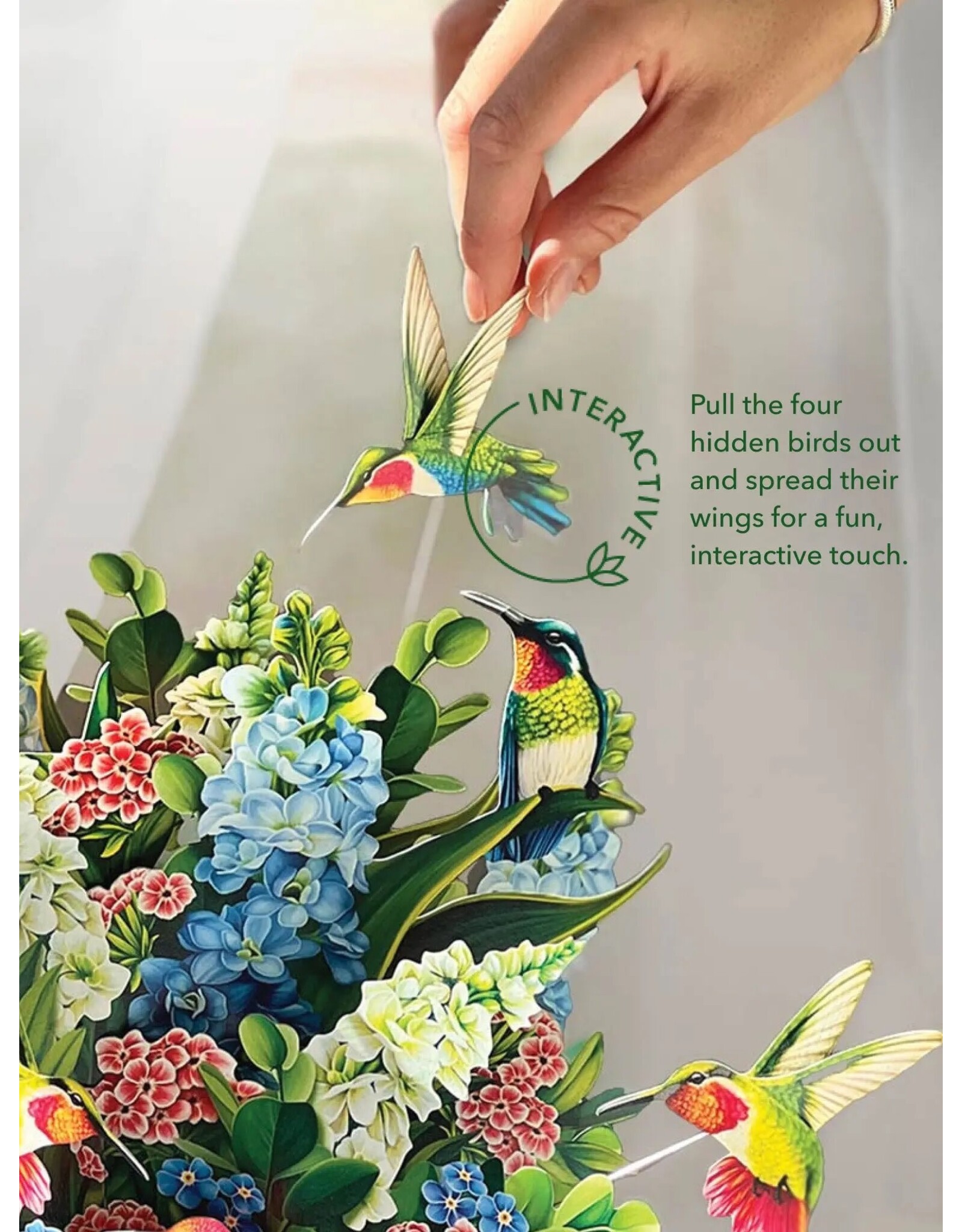 FreshCut Paper Pop Up Cards | Hummingbird Oasis Pop-Up Card