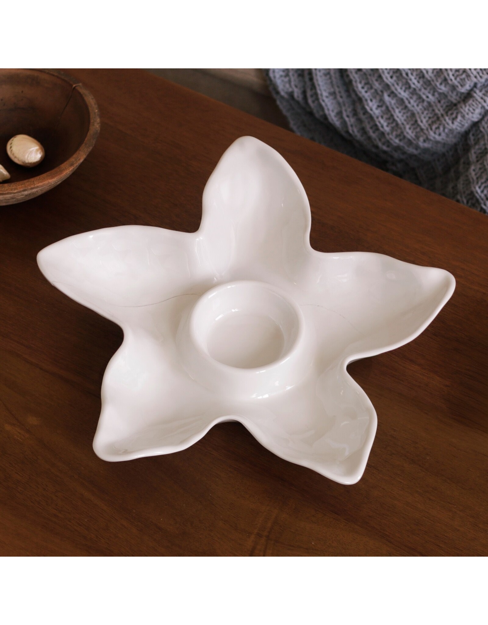 Beatriz Ball VIDA Ocean Starfish Chip And Dip | White Melamine