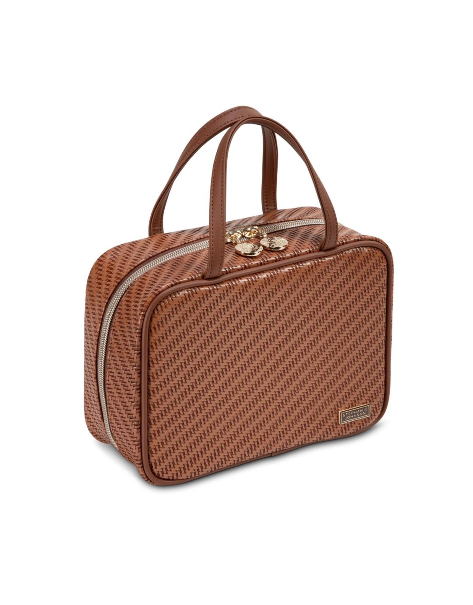 Stephanie Johnson Cosmetic Cases ML Traveler Rosewood Cognac