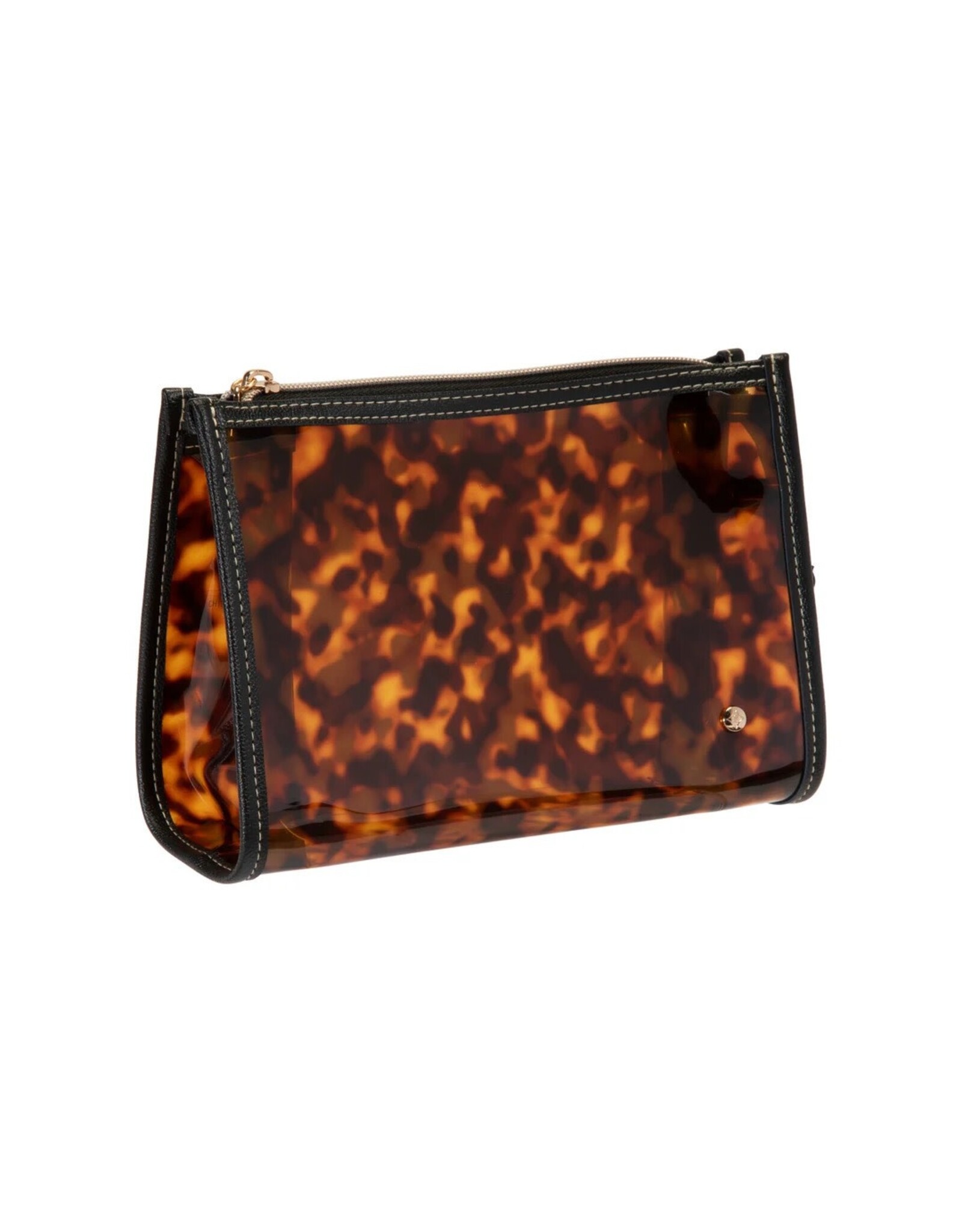 Stephanie Johnson Cosmetic Cases Medium Zip Miami Clearly Tortoise