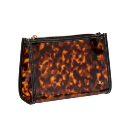 Stephanie Johnson Cosmetic Cases Medium Zip Miami Clearly Tortoise