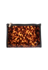 Stephanie Johnson Cosmetic Cases Medium Zip Miami Clearly Tortoise