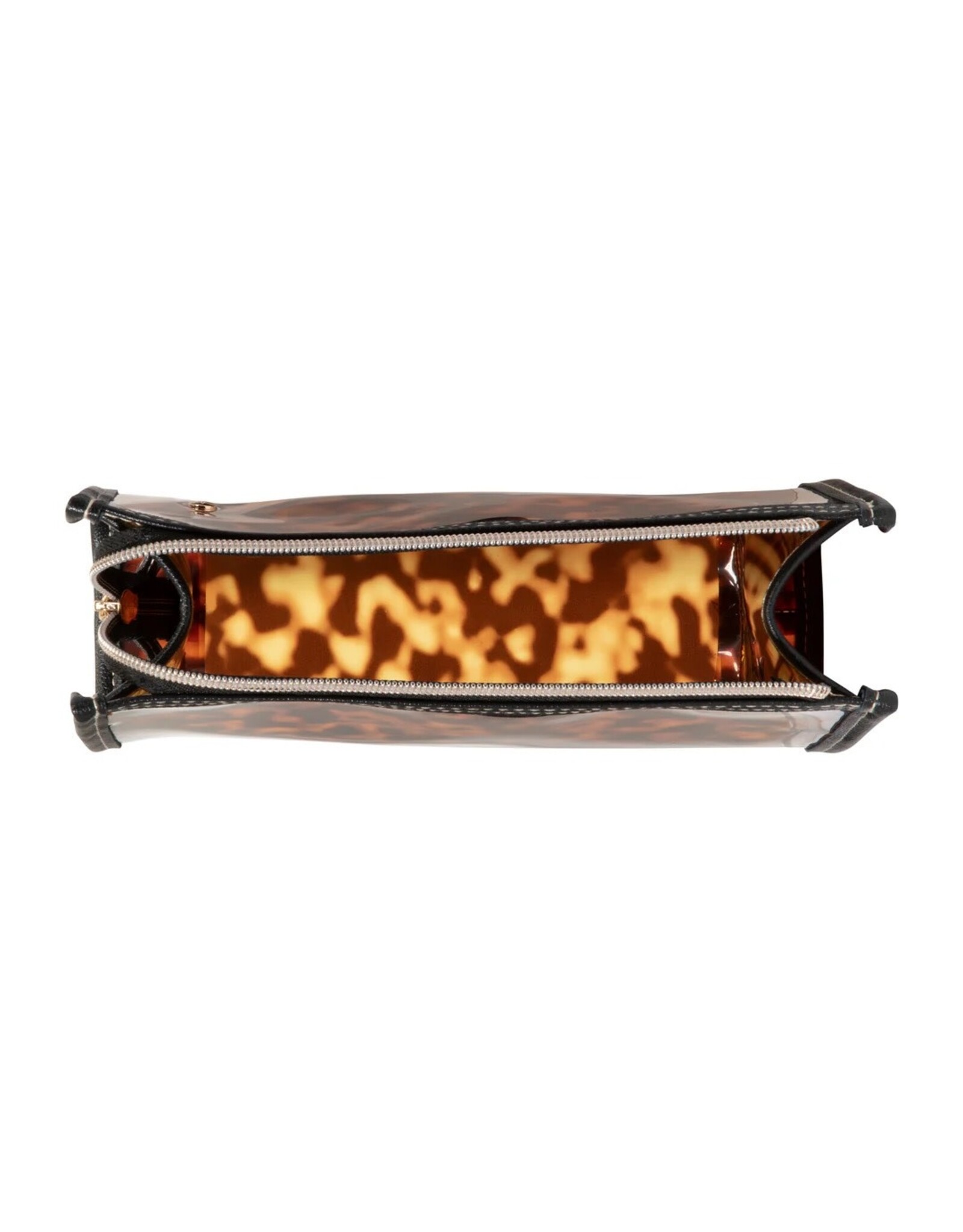 Stephanie Johnson Cosmetic Cases Medium Zip Miami Clearly Tortoise