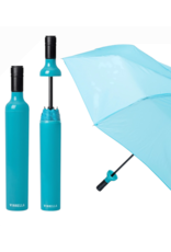 Vinrella Umbrella In A Bottle | Turquoise Wine Bottle Umbrella