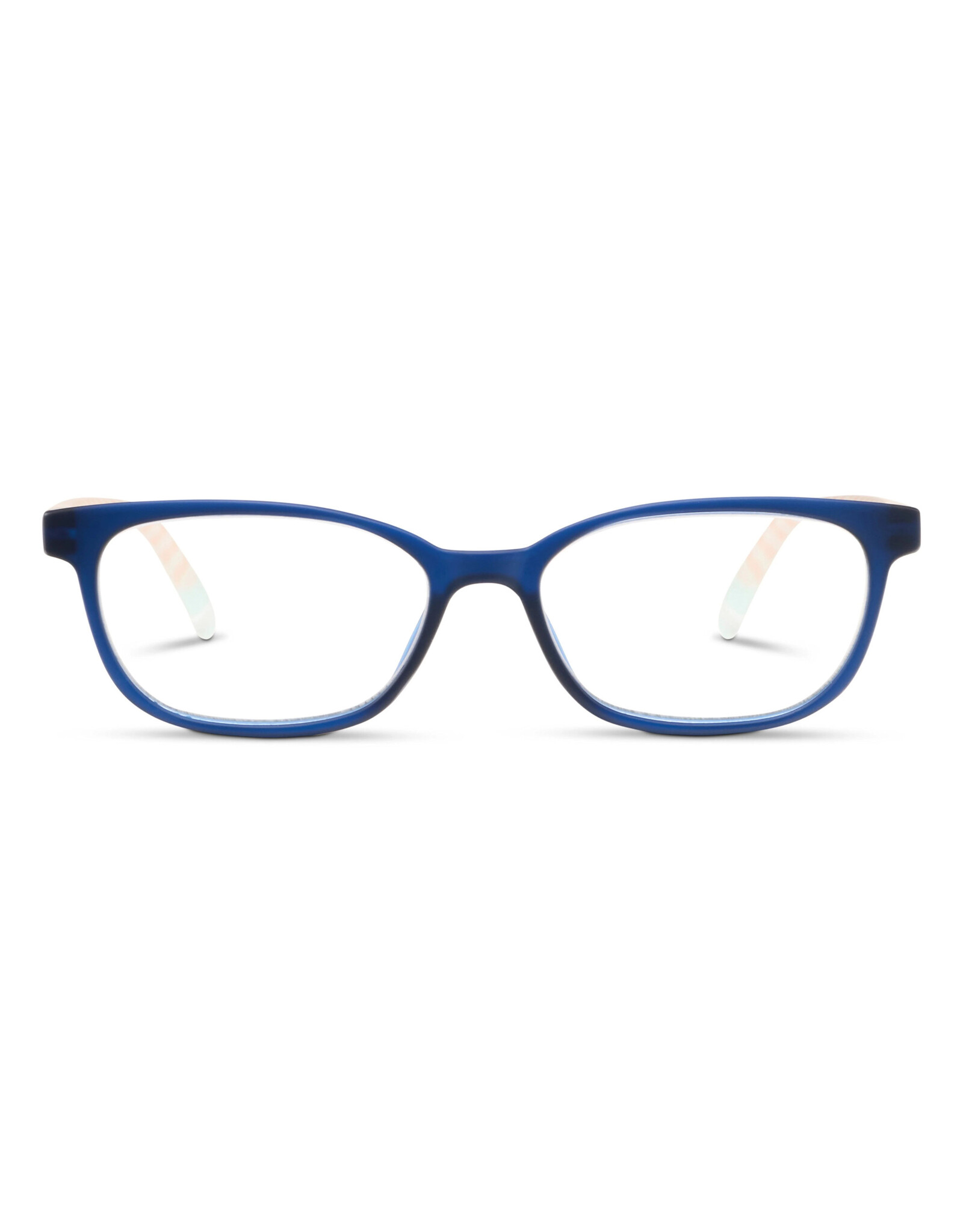 Reading Glasses Beach Read Navy-Summer Stripe +2.00