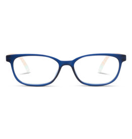 Reading Glasses Beach Read Navy-Summer Stripe +2.00