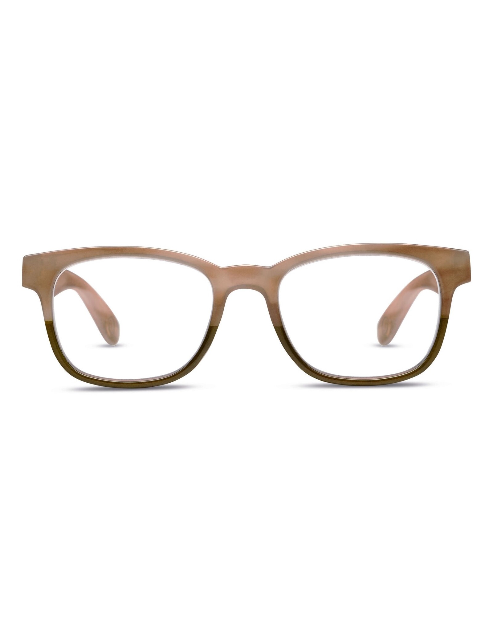 Reading Glasses Waverly Chai Horn-Green +2.50