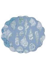 Beatriz Ball Reversible Round Placemats 15.5" Set of 4 Shells N Scallops